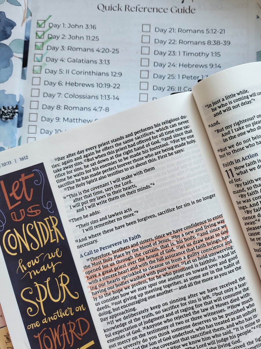 Page in the Beautiful Word Journaling Bible