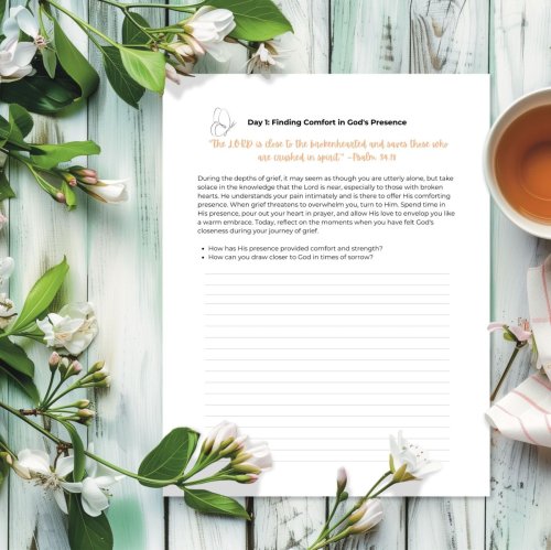 Finding Comfort During Grief: Devotional Journal